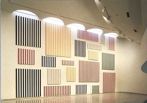 Daniel Buren (b. 1938) Art Print Card - Wall Of Paintings - Picture 1 of 5