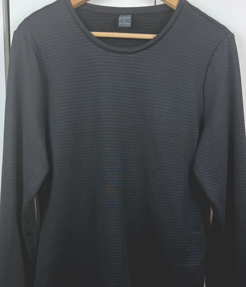 Base polar Free Country Force Grid - negra manga larga para hombre talla grande Foto 1 de 4