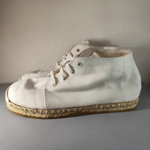 Dries Van Noten Men's Linen Espadrilles Ivory Sz EU 41 US 8.5 - Picture 1 of 8