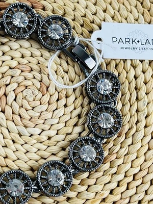 Браслет Park Lane Focus кристаллы диски колеса шпиндели филигранный гематит складной O - Изображение 1 из 4