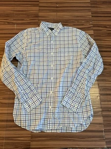 Bonobos Tailored Fit Dress Shirt Men's Blue Plaid size XL Long - Picture 1 of 6