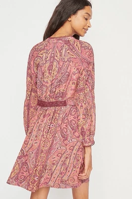 Vestido Anthropologie Tiny Odetta Paisley Largo Slv Talla XL Elegante Boho, Ocasión Foto 1 de 4