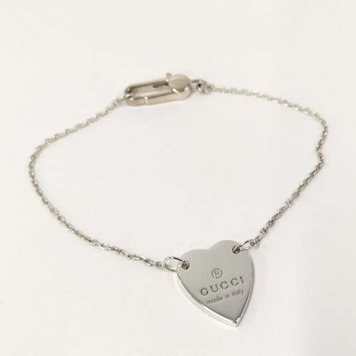 Bracciale Gucci Cuore Tag SV925 Argento 925 Argento 270325 Ottimo