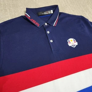 Ralph Lauren RLX Golf Polo Men Large US Ryder Cup Uniform Shirt Performance - Picture 1 of 10