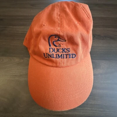 Ducks Unlimited - Adjustable Metal Clasp Strap - Burnt Orange Hat - Preowned - Изображение 1 из 4