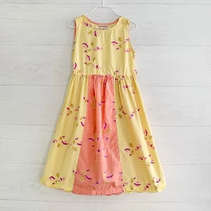 Cornelloki - Yellow & pink bird print tie back sundress, 5/6 - Picture 1 of 8