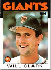 1986  Topps Traded Will Clark  XRC 24T San Francisco Giants (J)