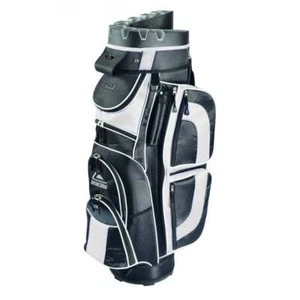 Longridge Pro Cart Golf Bag - Black/White - Picture 1 of 1