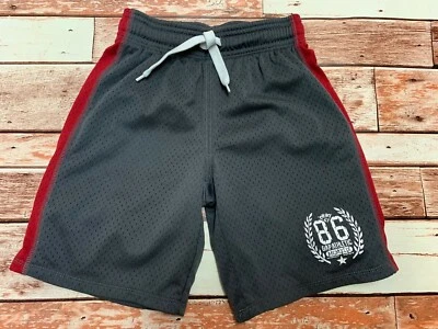 GapKids Boys Gray/Red Athletic Mesh Shorts. Size S 6/7. - Image 1 of 4