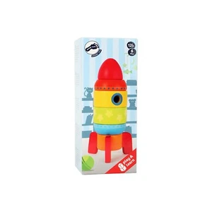 Small Foot Colorful Stacking Rocket Wooden Playset 10588 NEW IN STOCK - Picture 1 of 1