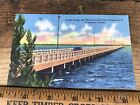 Gandy Bridge , Six Miles Long ,Vintage  Postcard, Florida, Unused