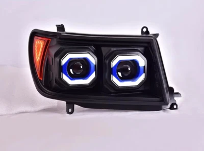 Conjunto de faros LED delanteros de plástico ABS para Toyota Land Cruiser LC100 1997-2005 Foto 1 de 4