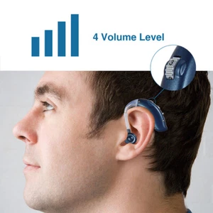 Bluetooth Rechargeable Hearing Aid Adjustable Mini Digital BTE Hearing Amplifier - Picture 1 of 13