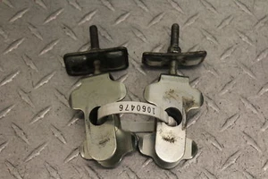 2004 SUZUKI GS500F SWINGARM CHAIN TENSIONER ADJUSTMENT BRACKETS  - Picture 1 of 12