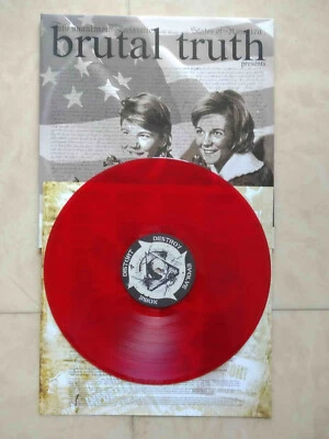 Metal Grind LP Brutal Truth "Evolution through Revolution"US 2009 Red vinyl (NM) - Photo 1/4