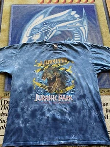 Vintage Jurassic Park The Ride Tie Dye T Shirt Universal Studios Men’s 2XL XXL - Picture 1 of 8