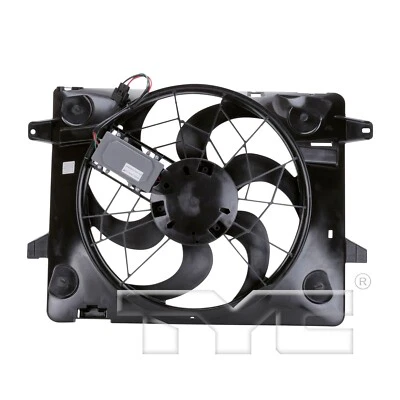 For 2003-2005 Lincoln Town Car Dual Radiator and Condenser Fan Assembly TYC 2004 - Image 1 of 4
