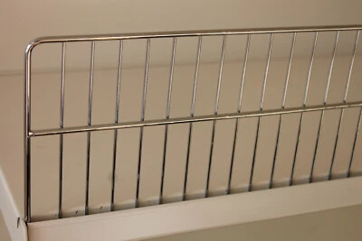 FÜR TEGO, ALPOS, EDEN, LINDE, VENDOX, MAGO, ITAB Frontgitter 10 neu Chrom Gitter 1,25m H17cm Tegometall Tego Linde Einsteckgitter