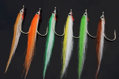 TIGOFLY 12 pcs 1/0 Polar Fry Salmon Trout Bass Pike Steelhead Minnow Fly Fishing Flies