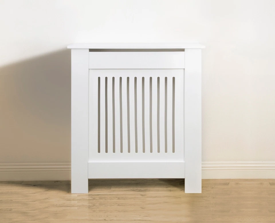Radiator Cover White MDF Mini W800mxD200xH815mm New York Style - Image 1 of 1