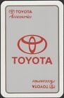 Playing Cards Single Card Old Vintage * TOYOTA  Car Accessories LOGO Advertising