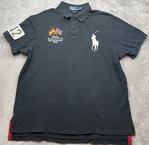 Vtg Polo Ralph Lauren Shirt Mens Sz XL 1934 Spain Track Field World Champ #12 - Picture 1 of 15