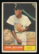 1961 TOPPS EARL WILSON SIGNED #69 BOSTON RED SOX AUTHENTICY GUARANTEE