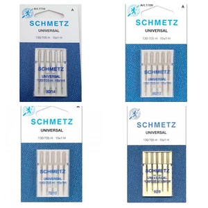 Premium Quality Schmetz Universal Needle Sewing Machine Needles 5 Pack 130/705 H - Picture 1 of 5