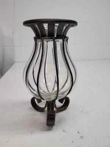 candle holder cage bubble glass / R4s1 - Picture 1 of 4