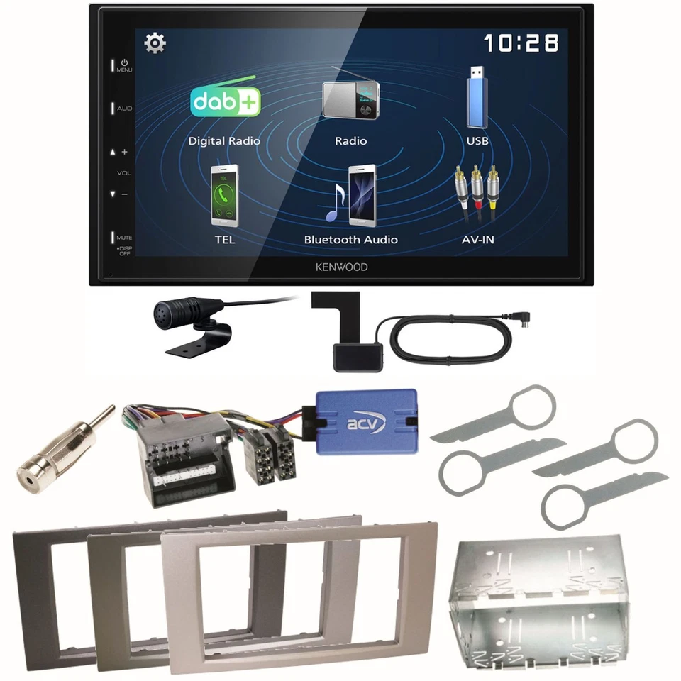 Kenwood DMX129DAB DAB+ Bluetooth USB Einbauset für Ford Kuga Fusion Galaxy S-Max - Bild 1 von 1