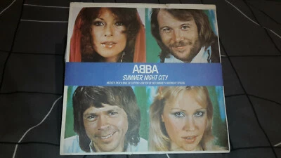 ABBA, 7" vinyl, summer night city, Yugoslavia release, 1978 2nd ED, blue,rare - Image 1 of 4