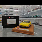 DMH 1:18 Ferrari Testarossa 1984 Yellow Resin Diecast Model Collection Limited 