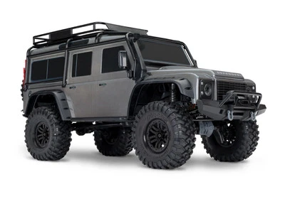 TRAXXAS 1/10 TRX-4 Defender Crawler RTR Silber mit TSM & Portalachsen Clipless - Bild 1 von 4