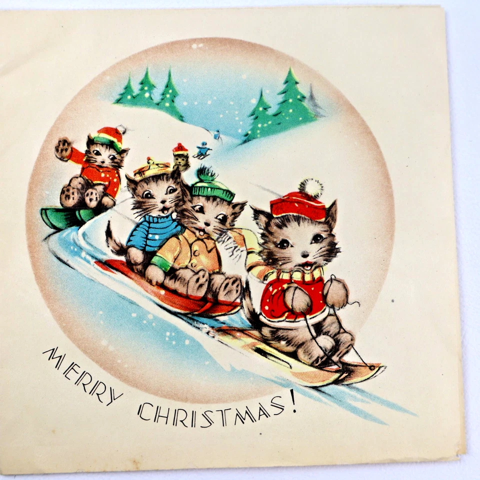 Lote de 38 tarjetas de felicitación vintage años 30-50 Navidad día de la madre día B San Valentín Foto 1 de 4