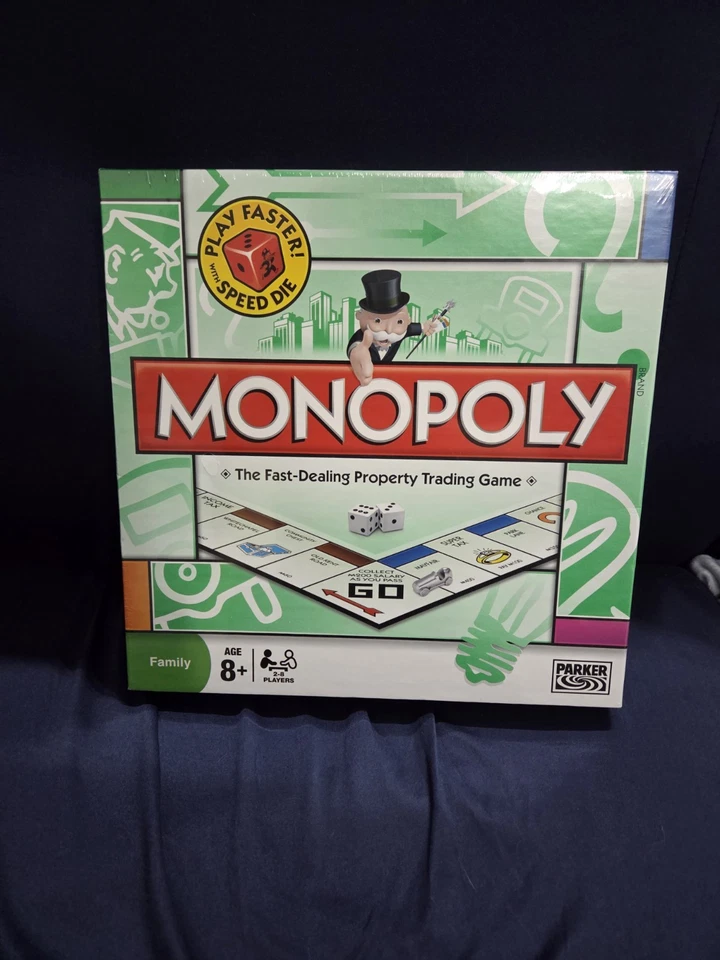 Hasbro Monopoly Board Game with Play Faster Speed Die Complete Set - Image 1 of 1