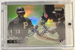 2021 Topps Stadium Club Chrome Ke'Bryan Hayes On-Card Auto /50 SCCBA-KHA Pirates - Picture 1 of 4