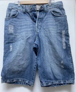 Authentic Quality Men’s Shorts 32” Relaxed Fit Distressed Jeans - Picture 1 of 13