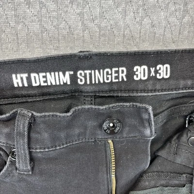 Hot topic stinger Men’s (27X30) Goth Core death rock black tapered skinny pants - Image 1 of 4