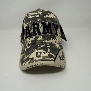 U.S. Army Hat Cap Strap Back Camouflage Embroidered Military Camo Mens ARMY - Picture 1 of 8