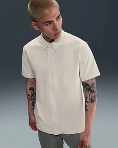 NWT Nike 24.7 Perfect Stretch Men's Dri-FIT Short-Sleeve Top Sail S HQ6958-133 - Picture 1 of 4