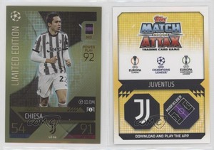 2022-23 Topps Match Attax UCL Limited Edition Gold Federico Chiesa #LE24