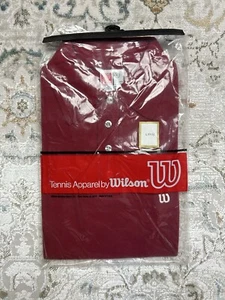 Polo Wilson Tenis Hombre Años 70 80 De Colección Talla Grande NUEVO Deadstock - Imagen 1 de 4
