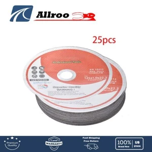 Cutting Discs 25 Pcs 5"x.040"x7/8" Cut-off Wheel - Metal & Stainless Steel - Picture 1 of 7