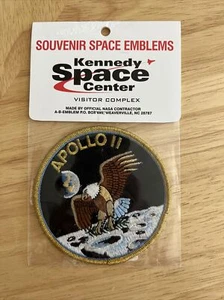 Kennedy Space Center Apollo 11 Embroidered Patch Badge 4” NIP (package wear) - Picture 1 of 5