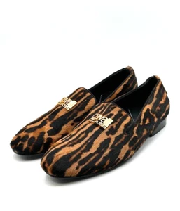 Cavilli Class Herren exotischer Druck Kalbshaar Slipper elegante Schuhe Größe EU 41, US 8 - Bild 1 von 8