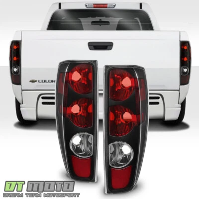 Black 2004-2012 Chevy Colorado GMC Canyon Pickup Tail Lights Lamps Left+Right - Image 1 of 4