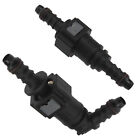2 Pack 2 Type Through Quick Connector Automobile Fuel Pipe Elbow Type Coupler