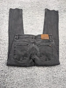 Volcom Jeans Mens 28x28 Gray Vorta Slim Straight Outdoor Skate Grunge Distressed - Picture 1 of 9