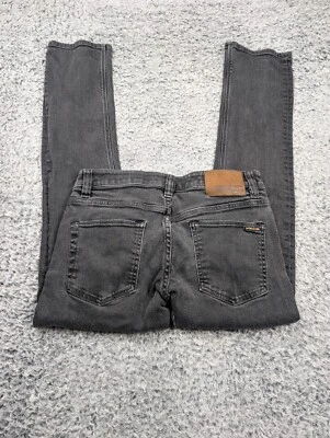 Volcom Jeans Mens 28x28 Gray Vorta Slim Straight Outdoor Skate Grunge Distressed - Image 1 of 4