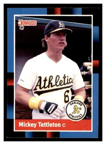 1988 Donruss #103 MICKEY TETTLETON Oakland Athletics